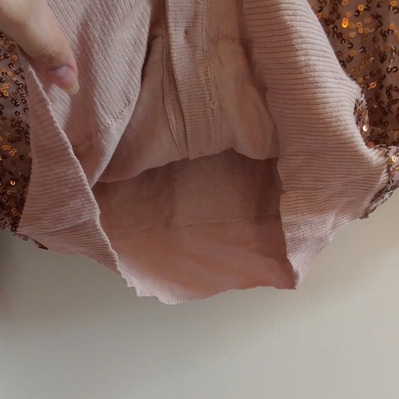 American Eagle Outfitters Pink Sequin Cardigan - Picture 6 of 12